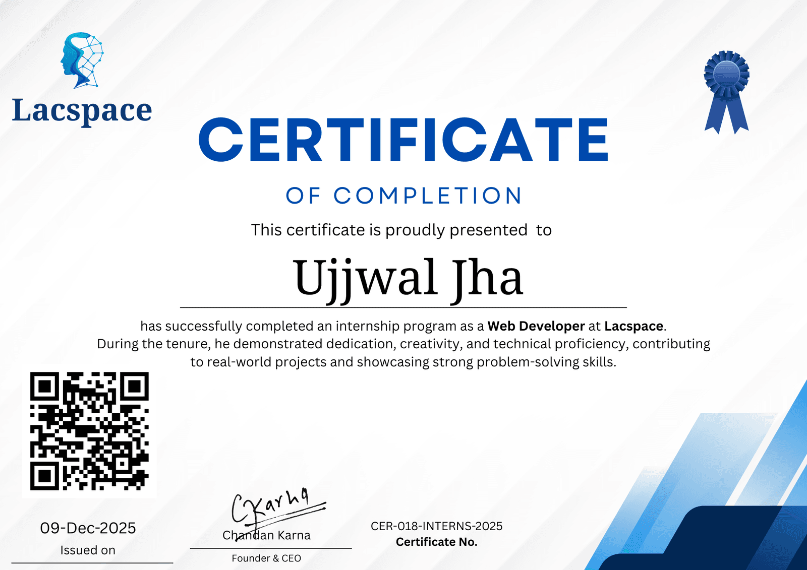 Image of Certificate of Completion