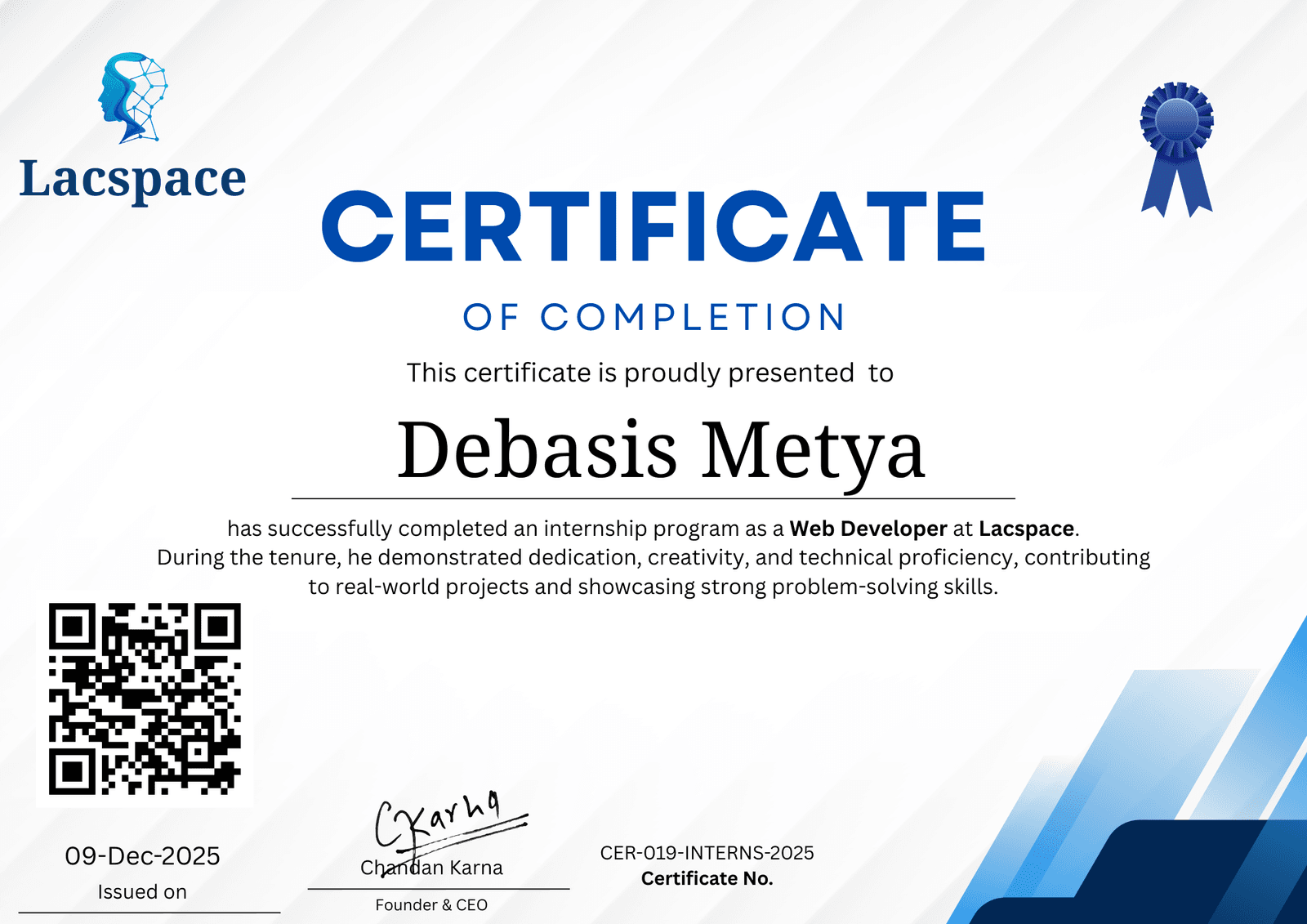 Image of Certificate of Completion