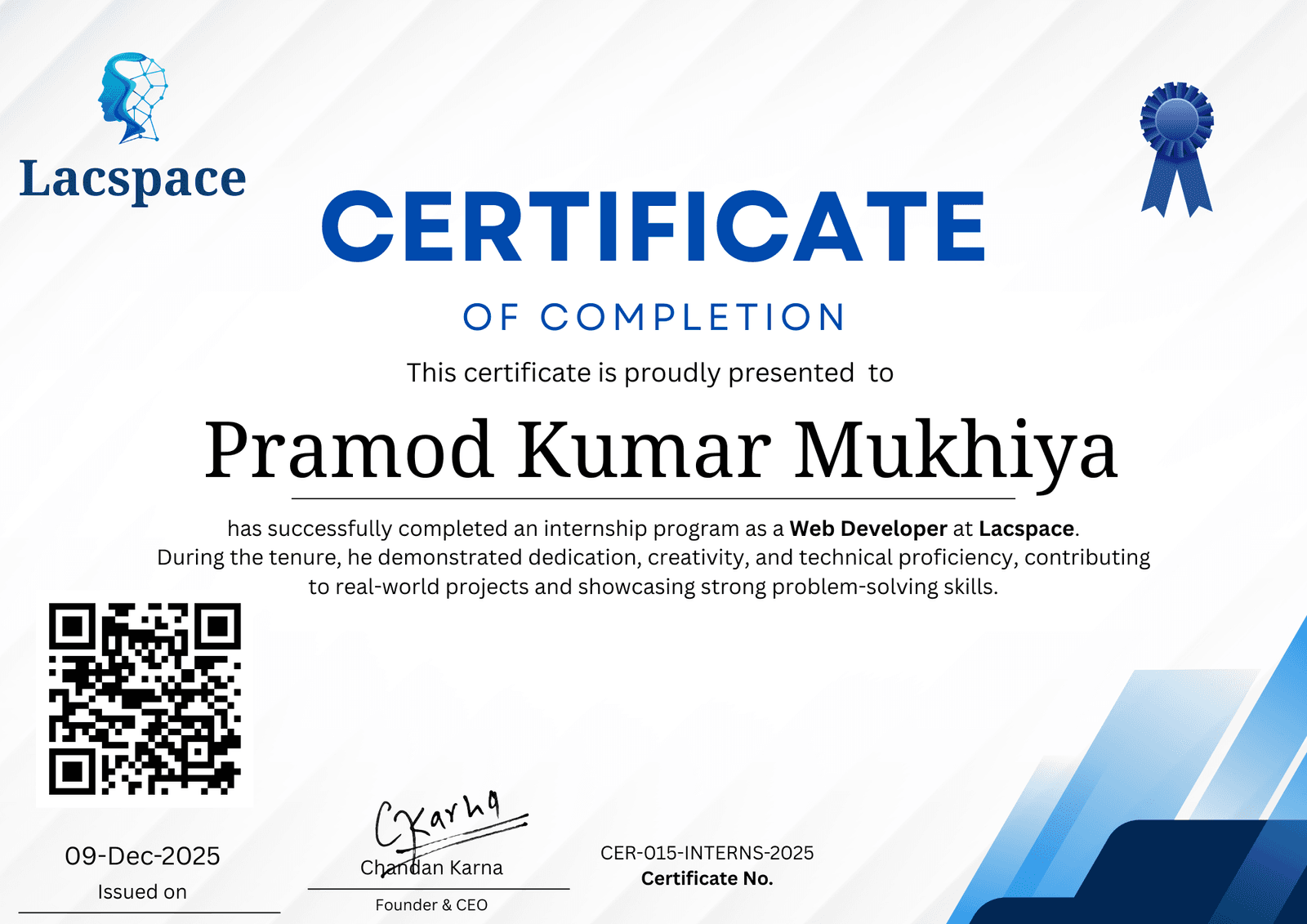 Image of Certificate of Completion