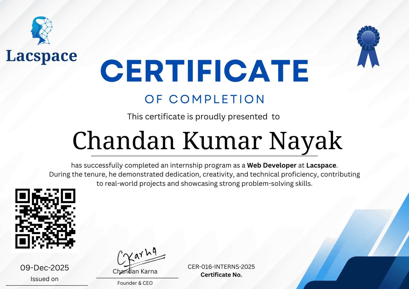 Image of Certificate of Completion